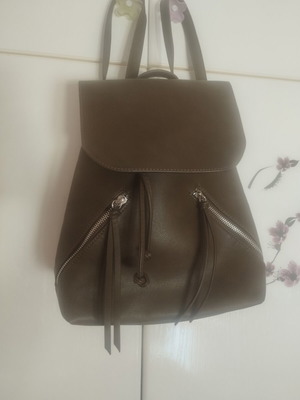 Stradivarius backpack, casual, olive green