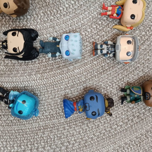 Funko Pop figures used, assorted collection