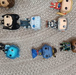 Funko Pop figures used, assorted collection