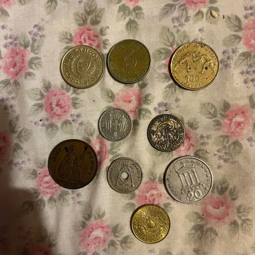 Various coins from different countries