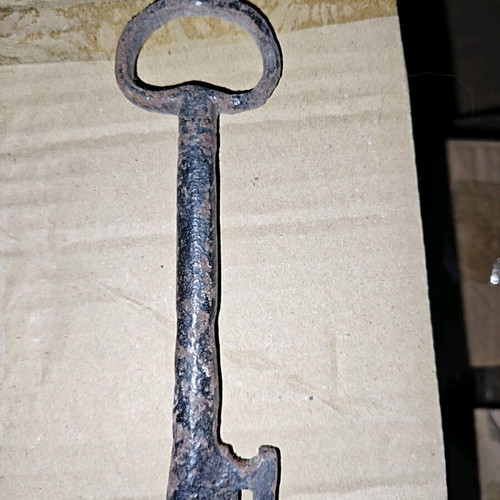 Vintage key used, large 15cm