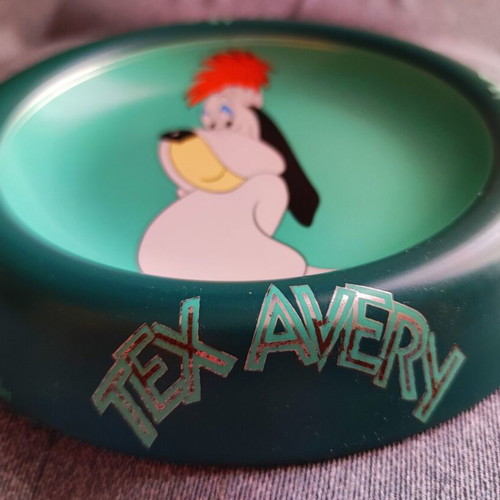 Vintage Tex Avery Droopy Dog ashtray 1993, new