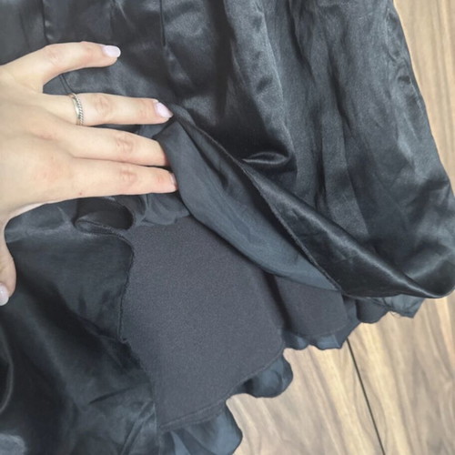 Mini dress like new, black, summer style with smocked waist and lining