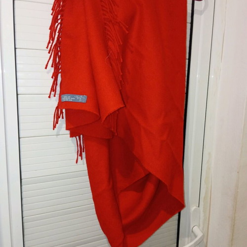 Baby alpaca scarf like new, 190/80 cm, red