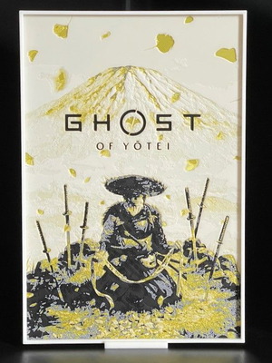 Embossed Video Game Poster Ghost Of Yotei new