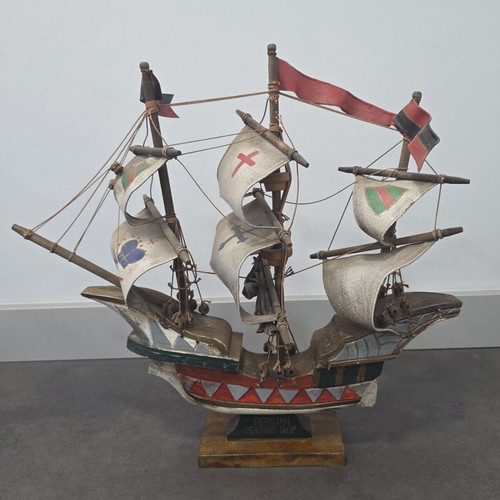 Vintage wooden Persian Merchant Ship model
