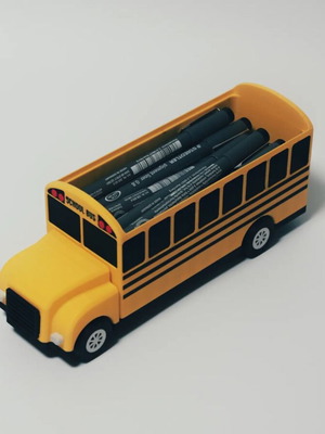 3D Printed School Bus Pencil Holder new, original design