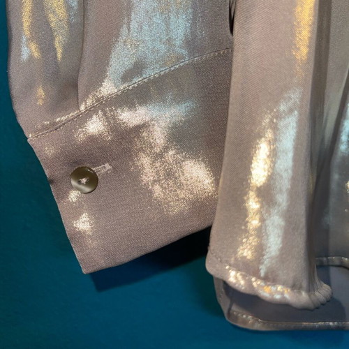 Zara shirt gold like new, size S