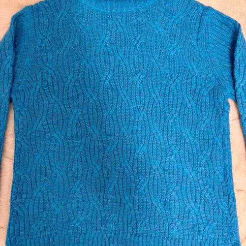 Massimo Dutti sweater blue, 100% wool, new, size L