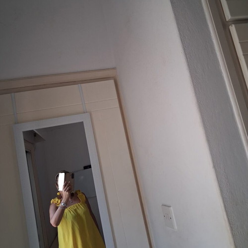 Yellow Summer Set A-Style like new, top and shorts one size