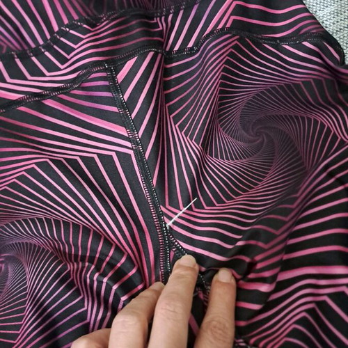 Baya leggings and top set used, size 1, black and purple