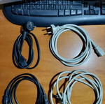 Desktop power cables used with UK plug