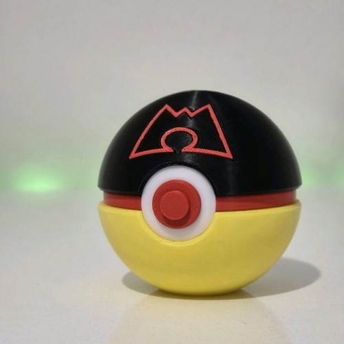 Team Magma Pokéball with keychain, new