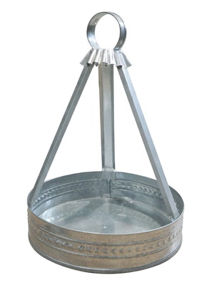 Метален поднос за кафе 20см като нов, винтидж стил