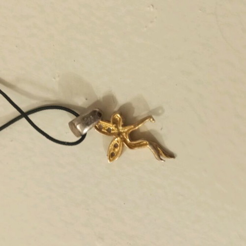 Gold-plated silver necklace new
