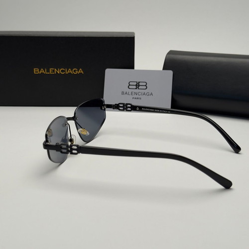 Balenciaga Rimless BB Edition Black Cat Eye Women's Sunglasses new