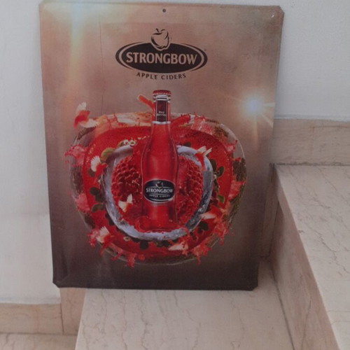Strongbow Metal Advertising Sign new, size 39×30