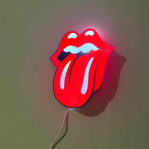 Rolling Stone Kiss Lightbox like new with led lights