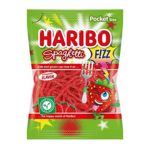Haribo Spaghetti Strawberry Candy 75gr new
