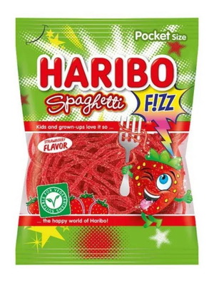 Haribo Spaghetti Strawberry Candy 75gr new