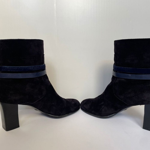 Dior suede ankle boots like new, size 40, navy