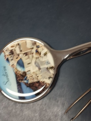 Decorative mirror from Santorini used