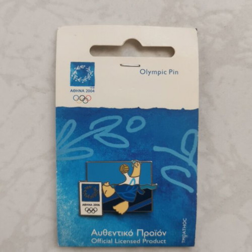 Olympic Pin Athens 2004 new collectible water polo badge