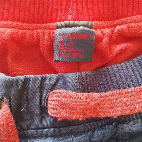 Waikiki pants for boys 10-11 years used with fleece lining