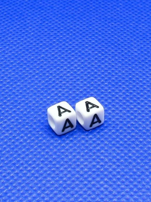 A Acrylic Beads 6mm Pack of 100 New