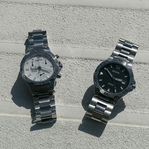 Buler Sea Rover watches like new, black and silver