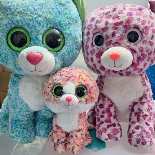 TY plush toys used, pack of 3 with 1 Jumbo