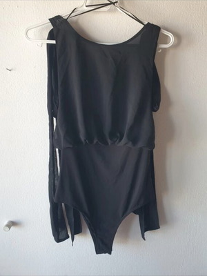 Zara bodysuit new, elegant black, size S