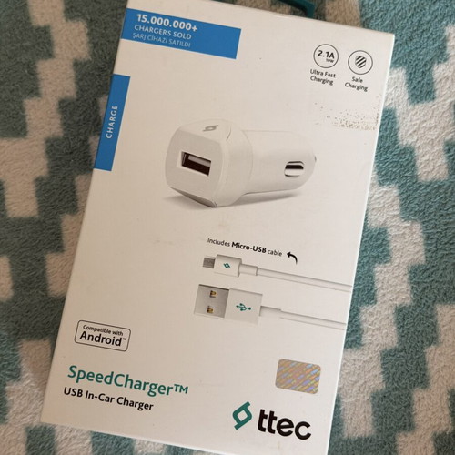 Ttec SpeedCharger 2.1A 10W USB In-Car Charger new