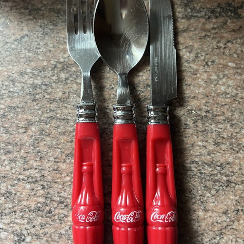 Coca Cola collectible cutlery set