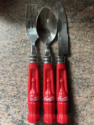 Coca Cola collectible cutlery set