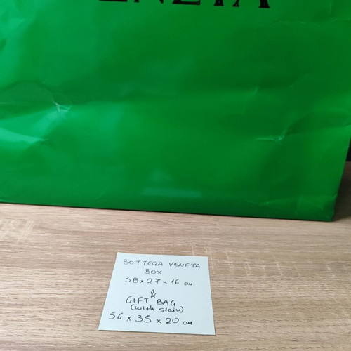 Bottega Veneta paper bag and empty shoe box used