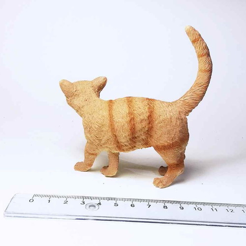 Cat plastic figure used, toy animal cat
