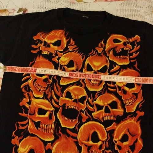Black mako t-shirt used, size XS, for metalheads, rockers and goths