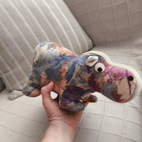 Plush hippopotamus like new decorative item
