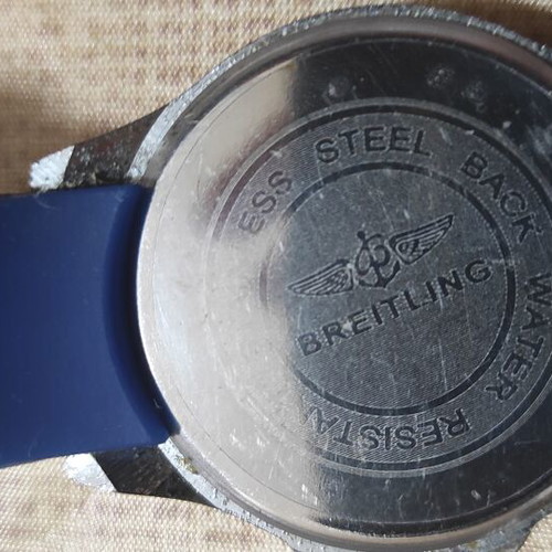 Breitling blue sports watch used