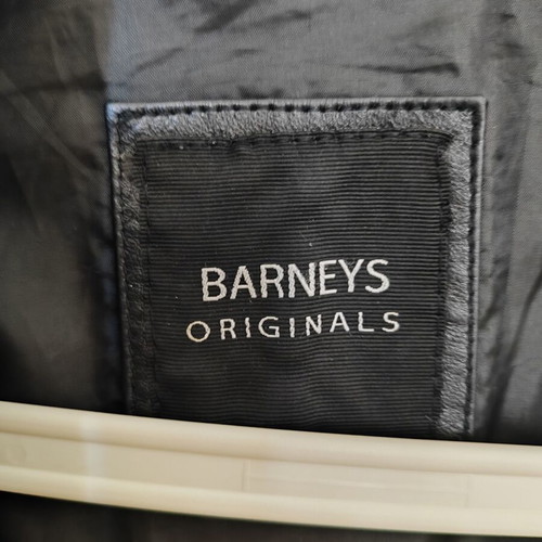 Barney's original leather jacket used, black, size M