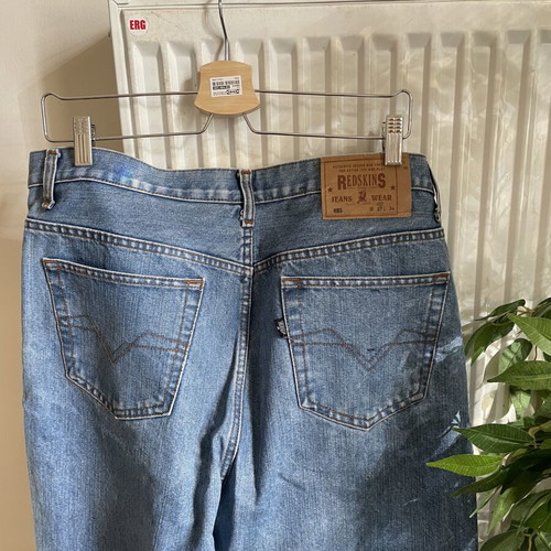 Men's jeans blue size L used, good condition