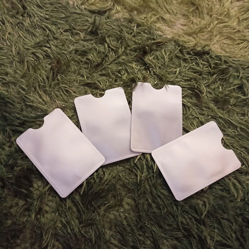 Protective Card Holders set of 4, plastic, like new