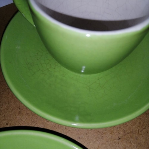 Ceramic coffee cups vintage used