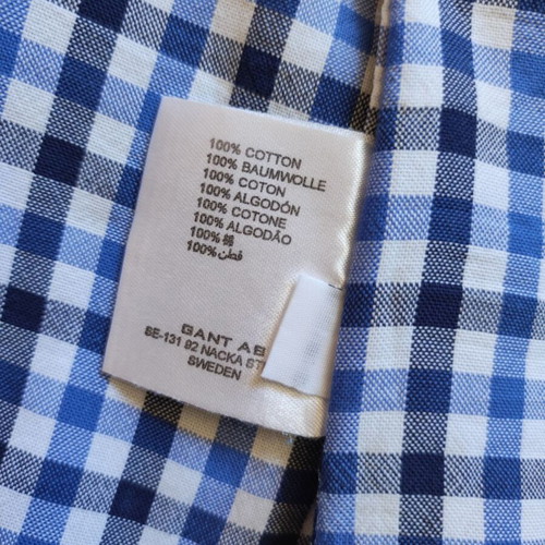 Gant Regular Fit Checked Summer Shirt 2XL
