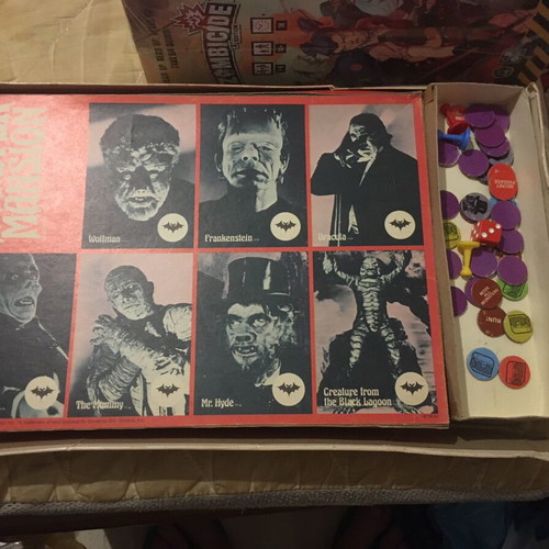 Monster Mansion Universal Monsters board game used