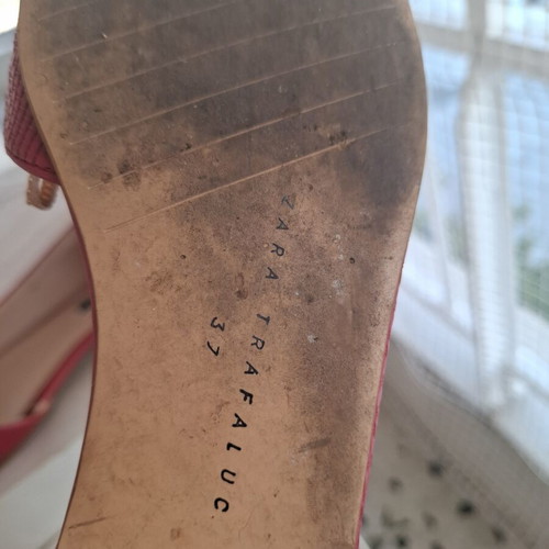 Zara red ballerinas like new, size 37