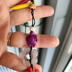 Necklace 40 centimeters with colorful elements