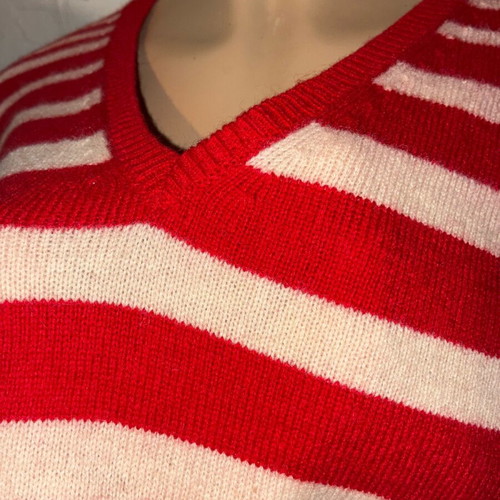 Marks & Spencer sweater like new, white and red, size M