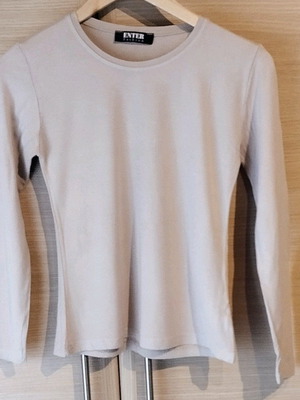 Elastic T-shirt used, beige, size S, everyday wear